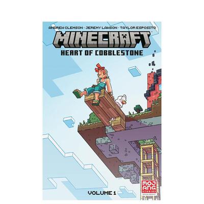 【预售】我的世界：鹅卵石之心 卷1 Minecraft: Heart of Cobblestone Volume 1 英文漫画进口原版图书籍外文正版ANDREW CLEMSON