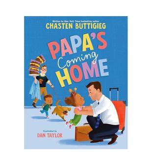 Papa 英文儿童绘本进口书籍图书外版 现货 正版 原版 爸爸快到家 Home Coming