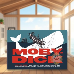 Book Herman from the Dick Pop 正版 原版 英文儿童立体进口书籍图书外版 Moby Novel Melville 白鲸立体书 预售