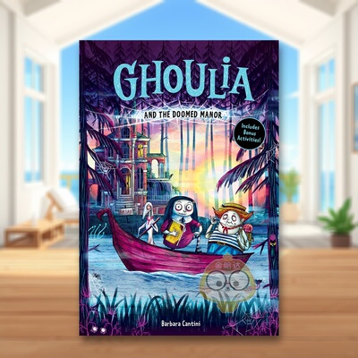 【现货】茱莉亚与诅咒庄园 4 Ghoulia and the Doomed Manor 原版英文儿童桥梁书 哥特式 儿童文学