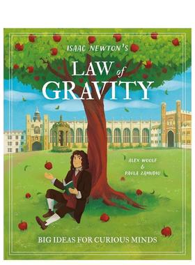 【预售】给好奇心灵的大创意：牛顿的万有引力定律 Isaac Newton's Law of Gravity  原版英文儿童绘本进口书籍图书外版正版