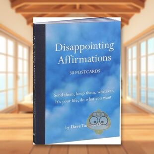 【预售】失望的肯定明信片Disappointing Affirmations 30 Postcards英文文创明信片明信片进口原版书Dave Tarnowski Chronicle书