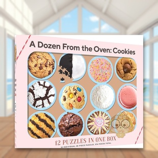 Books进口原版 正版 Dozen Oven英文文创拼图Chronicle Books精装 The 12种饼干拼图A from 书4书籍图书外版 Chronicle 现货