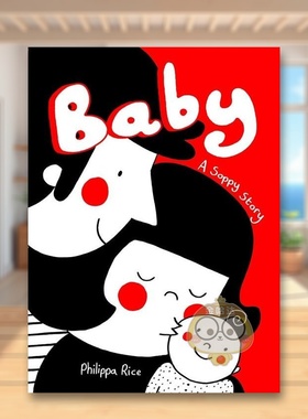 【预售】【英国插画师Philippa Rice】宝宝磕磕绊绊的日子Baby A Soppy Story英文漫画图书精装进口原版书Philippa Rice Andrews书