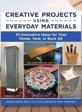 【预售】使用日常材料的创意项目：现代家居设计英文室内设计空间与装饰进口原版图书Creative Projects Using Everyday Material