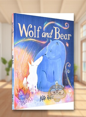【预售】【入围卡内基插画奖】小狼与小熊英文儿童绘本插画师Wolf and Bear进口原版图书Rolfe  Kate精装Two Hoots书籍外版正版