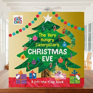 毛毛虫之圣诞夜 正版 英文儿童绘本进口书籍图书外版 预售 好饿好饿 Christmas Very The 原版 Hungry Eve Caterpillar