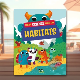 Habitats英文儿童绘本动物生态环保3 书Waylan 与小莫一起学科学栖息地Learn Mason进口原版 Paul 6岁精装 with Science 现货