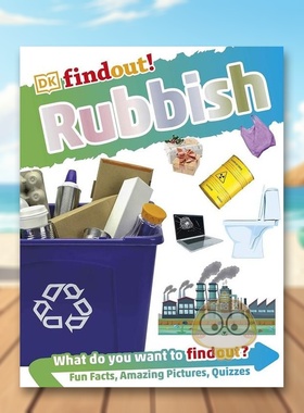 【预售】垃圾英文青少年读物进口原版外版书平装DKfindout! RubbishDKDK Children书籍图书正版