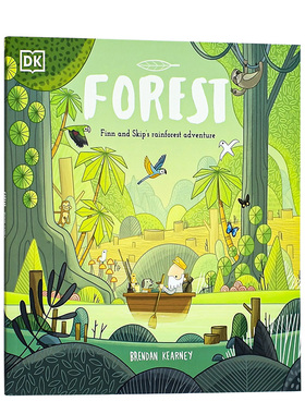 【现货】DK 森林 Adventures with Finn and Skip: Forest 英文原版儿童绘本3-6岁 英国插画师Brendan Kearney环保绘本进口图画书