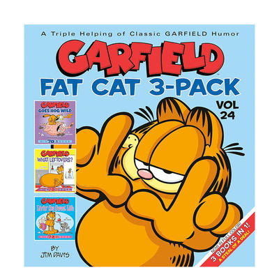 【预售】英文原版 加菲猫肥猫3件套 Garfield Fat Cat 3-Pack 儿童绘本插画漫画故事书 正版进口