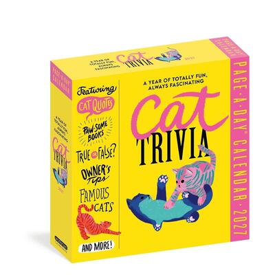 【预售】猫咪趣事 一天一页 2027年日历 Cat Trivia Page-A-Day? Calendar 2027 英文进口原版日历文创周边Workman Calendars
