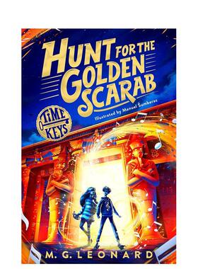 【预售】【时间之钥】#1：寻找金色圣甲虫 【Time Keys】Hunt for the Golden Scarab 原版英文儿童故事 儿童历史探险小说进口书籍