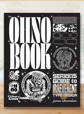 【预售】OH no字体工作室：不恭字型设计手册 The Ohno Book 原版英文字体图案标志设计 字体样张设计草图字型创作进口书籍图书外