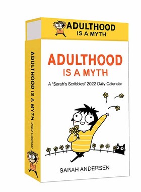 【现货】沙拉的拼字游戏2022日历 Sarah\'s Scribbles 2022 Deluxe Day-to-Day Calendar 英文原版 文创产品 进口图书书籍