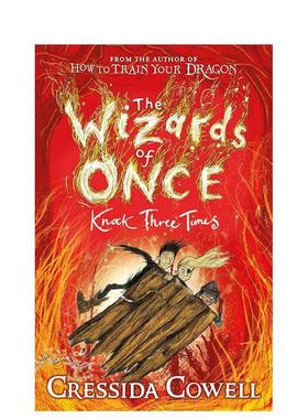 【现货】【魔境奇谭】3 三次敲击The Wizards of Once: Knock Three Times 驯龙高手作者Cressida Cowell 英文青少年读物