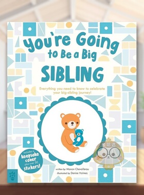 【预售】你将成为哥哥姐姐英文儿童趣味进口原版书精装You’re Going to Be a Big Sibling Manon Chevallerau Odd Dot书籍图书外