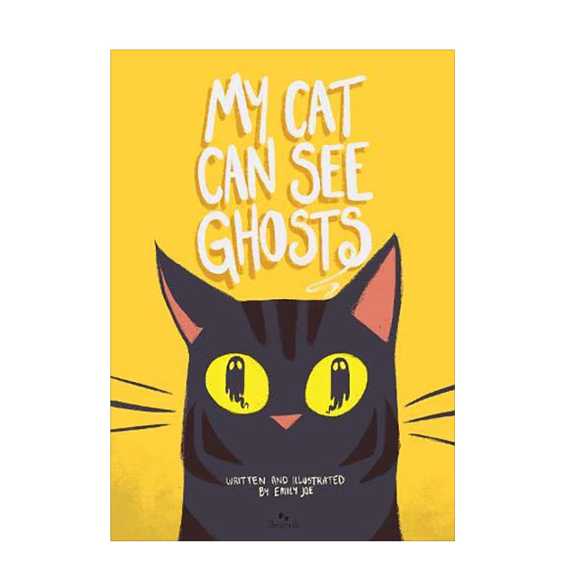 【现货】我的猫能看见鬼My Cat Can See Ghosts英文原版绘本画册进口图书书籍