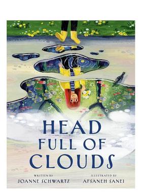【预售】满头乌云 Head Full of Clouds 英文原版儿童绘本3-6岁故事图画书进口英语启蒙读物书籍 Joanne Schwartz