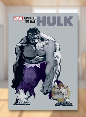 【现货】【Marvel】杰夫勒布与蒂姆拍卖绿巨人画廊版英文漫画精装进口原版书Jeph Loeb & Tim Sale: Hulk Gallery Edition LOEB书