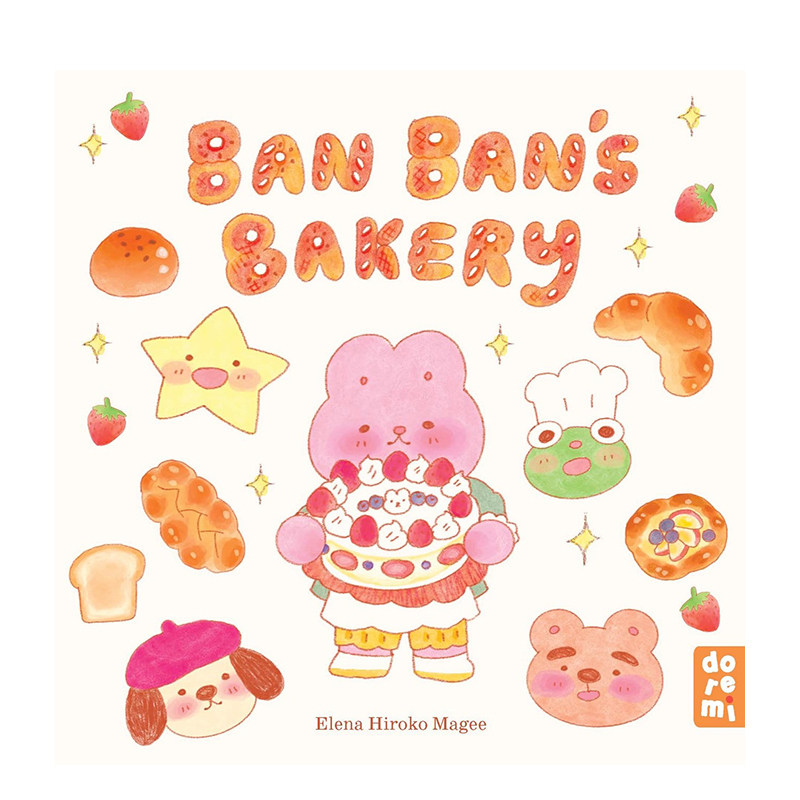 【预售】粉粉兔的面包店 Ban Ban's Bakery 原版英文儿童绘本 INS插画师@banban.cuties进口书籍图书外版正版读物