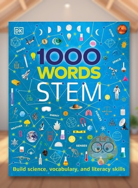 【现货】1000个单词STEM【Vocabulary Builders】1000 Words英文语言学习DK精装DK Children进口原版书241458969书籍图书外版正版