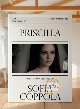 【预售】【A24电影剧本集】普瑞希拉 【A24 Screenplay Collection】Priscilla Screenplay Book 原版英文生活 A24 索菲亚·科波进