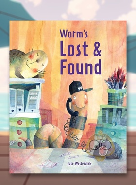 【现货】虫虫失物招领处英文儿童绘本虚构类精装进口原版书Worm's Lost & Found Jule Wellerdiek NorthSouth Books书籍图书外版正