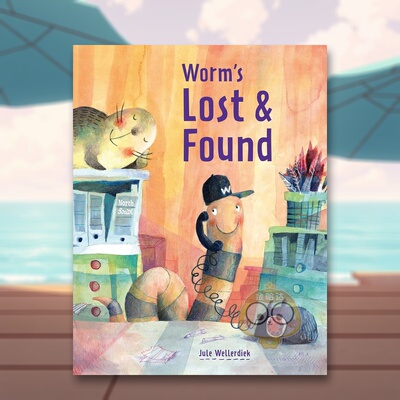 【现货】虫虫失物招领处英文儿童绘本虚构类精装进口原版书Worm's Lost & Found Jule Wellerdiek NorthSouth Books书籍图书外版正