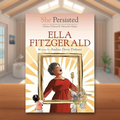 【预售】坚持不懈的她艾拉·费兹杰拉英文儿童章节书进口原版书9岁-12岁精装She Persisted: Ella FitzgeraldAndrea DavisPhilom书