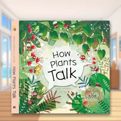 【现货】 【翻翻书】植物如何交流英文儿童趣味进口原版书How Plants Talk精装Helena Harastova Albatros Media书籍图书外版正版