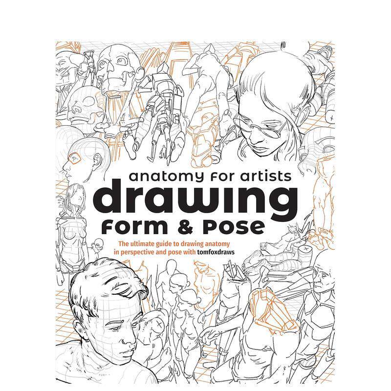 【现货】艺术家解剖学:绘画形式和姿势 Anatomy for Artists:Drawing Form&Pose 英文原版绘画技巧书籍 tomfoxdraws人物透视绘制