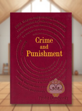 【预售】【字云经典】罪与罚 【Word Cloud Classics】Crime and Punishment 原版英文文学 特殊书口 压纹封面