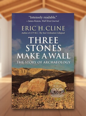 【预售】三块石头砌成一堵墙：考古的故事 Three Stones Make a Wall: The Story of Archaeology 原版英文人文历史进口书籍图书外