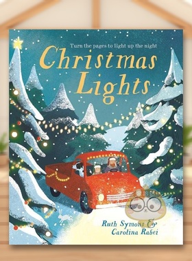 【预售】圣诞之光Christmas Lights英文儿童趣味3-6岁精装Ruth Symons  Carolina Rabei进口原版书Templar Publishing7874166书籍