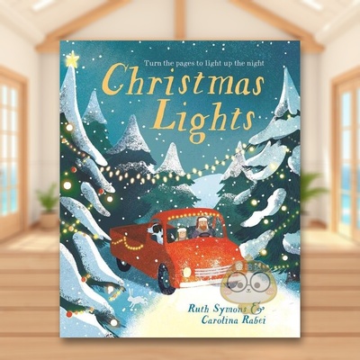 【预售】圣诞之光Christmas Lights英文儿童趣味3-6岁精装Ruth Symons  Carolina Rabei进口原版书Templar Publishing7874166书籍