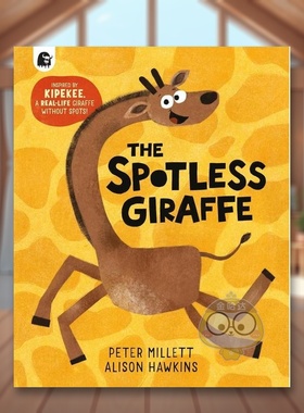 【预售】无瑕长颈鹿英文儿童绘本自我认知情绪管理Peter Millett进口原版书平装14岁以上The Spotless GiraffeHappy Yak书籍图书外