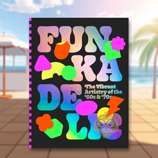 艺术作品Funkadelic英文平面设计字体图案标志Victionaryvictionary进口原版 年代充满活力 放克乐队70 书459书籍图书外版 预售