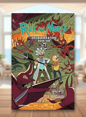 【预售】瑞克和莫蒂豪华特辑卷1英文漫画进口原版书精装14岁以上Rick and Morty Deluxe Double Feature: Vol 1 Ryan Ferrier On书