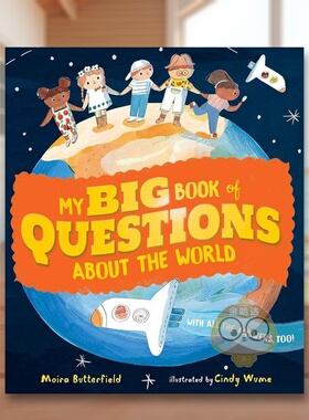 【现货】我的世界问题大书My Big Book of Questions About the World英文儿童绘本知识百科3-6岁精装Moira Butterfield进口原版书