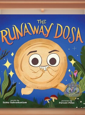 【预售】逃跑的姜饼人英文儿童绘本虚构类进口原版外版书3-6周岁The Runaway DosaSuma Subramaniam little bee books书籍图书正版