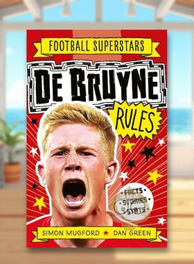 【现货】足球明星特辑：凯文·德布劳内英文儿童漫画进口原版外版书平装【Football Superstars】De Bruyne RulesSimon书籍图书正