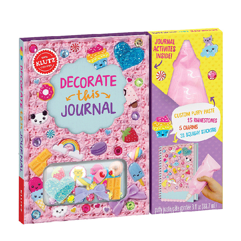 【预售】Decorate This Journal装饰日记女孩益智童书手工创意装饰-封面