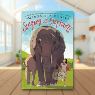 【预售】和大象一起歌唱 纽伯瑞奖得主Margarita Engle英文青少年读物进口原版外版书精装Singing With ElephantsMargarita Engl书