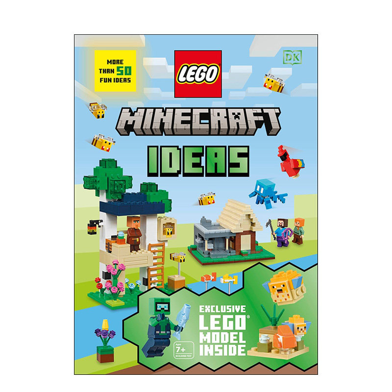 DK乐高我的世界创意宝典 LEGO Minecraft Ideas 乐高幻影忍者/乐高星球大战人物百科 英文进口原版儿童绘本图书Shari Last6-12岁图片