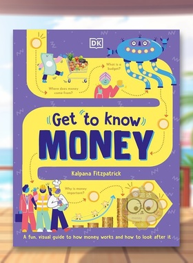 【现货】逐步了解：金钱英文儿童绘本职业认知财商管理进口原版外版书精装3-6周岁【Get to Know】Money Kalpana Fitzpatrick DK书