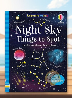 【现货】观察夜空 带贴纸英文儿童趣味进口原版外版书平装Night Sky Things to SpotKate Nolan Usborne children’s books书籍图