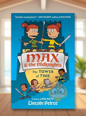 【预售】马克斯和米德克纳特#3英文儿童章节书进口原版外版书Max And Midknights #3PeirceCrown书籍图书正版