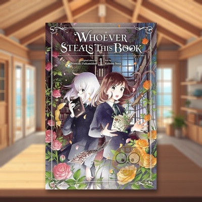 【预售】谁偷了这本书卷1英文漫画进口原版书简装14岁以上Whoever Steals This Book, Vol. 1 Nowaki Fukamidori Yen Press书籍图