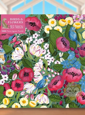 【现货】贝克斯帕金鸟与花【1000-piece Jigsaw Puzzles】Bex Parkin英文文创拼图Flame Tree StudioFlame Tree进口原版书839书籍